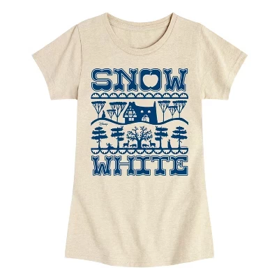 Футболка для девочек Snow White Scandinavian, бежевая