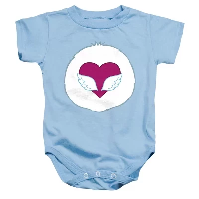 Baby  Cousins Swift Heart Rabbit Belly Infant Bodysuit light blue