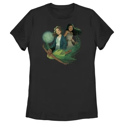 Женская футболка Peter Pan и Венди, черная