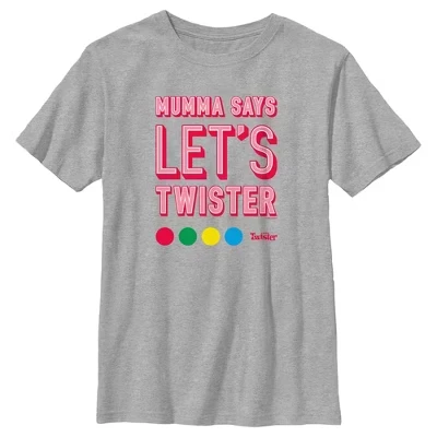 Футболка для мальчиков Twister Mumma Says, серый меланж
