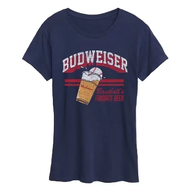 Женская футболка Budweiser Cup Baseball, синяя