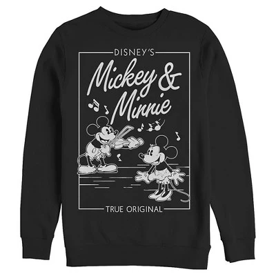 Мужской свитшот Mickey Mouse & Friends, скрипка, черный