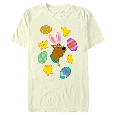 Мужская футболка Scooby Doo Bunny Ears, бежевая