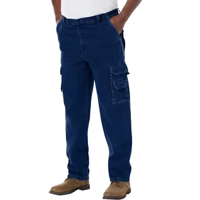 от KingSize Морские брюки-карго stonewash