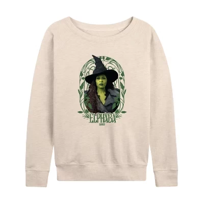 Женская - - Легкая французская махровая рубашка Art Noveau Elphaba с широким вырезом и длинным рукавом в стиле арт-Ново с графическим рисунком.