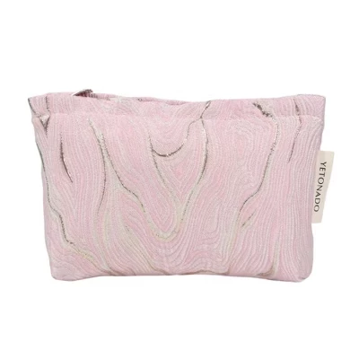 Косметичка Unique Bargains с тиснением, розовая