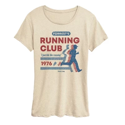 Женская футболка Forrests Running Club с коротким рукавом и графическим рисунком birch