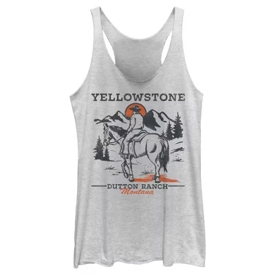 Женская майка-борцовка Yellowstone Cowboy Dutton, белая