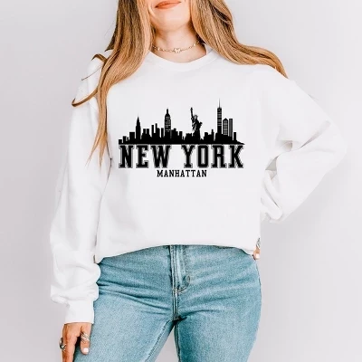 Толстовка New York Manhattan белого цвета