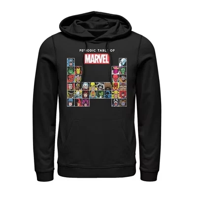 Мужское худи Marvel «Таблица героев», черное