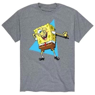 Мужская футболка SpongeBob «Спанч Боб: даб», серый меланж