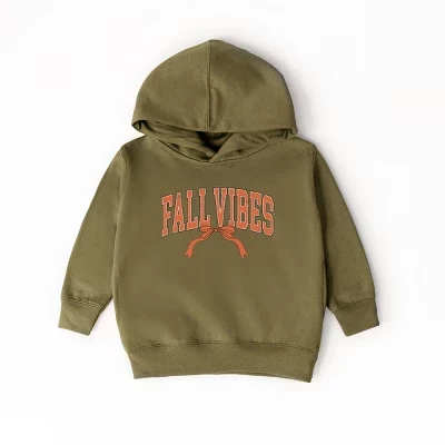 Кокетка Varsity Fall Vibes Coquette - Толстовка для малышей и молодежная толстовка с капюшоном зеленого цвета