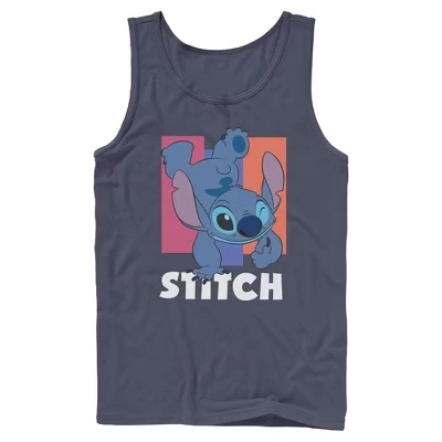 Мужская майка Lilo & Stitch Thumbs Up, синяя