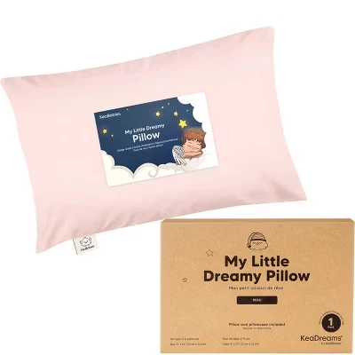 Детская мини-подушка KeaBabies 23×33 см, розовая
