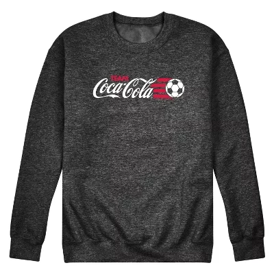 Мужская флисовая толстовка Soccer Coke с графическим рисунком heather charcoal