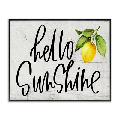 Картина Stupell Industries Hello Sunshine, черная
