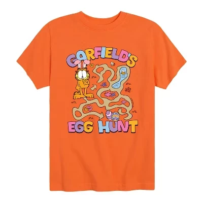 Футболка с коротким рукавом Egg Hunt с рисунком оранжевого цвета