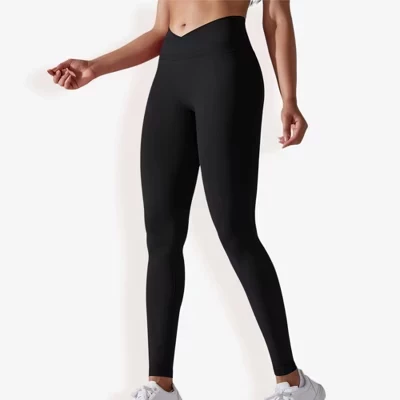 Женские легинсы Anna-Kaci Active, бесшовные, черные