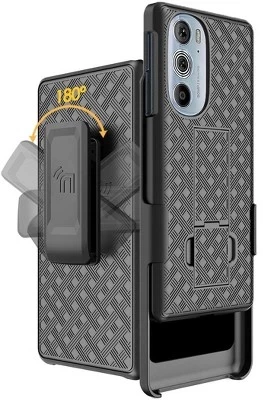 Чехол-кобура с подставкой и зажимом для ремня для Motorola Edge Plus 5G (2022) черный