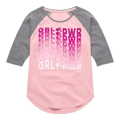 Футболка с графическим принтом Girl Power in Illusion Wave Shirt Tail Raglan