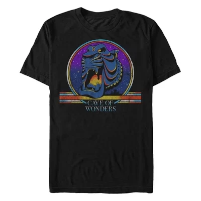 Мужская футболка Aladdin Cave of Wonders, чёрная