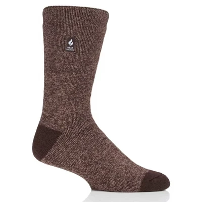 Мужские носки Fieldfare LITE™ Twist Crew коричневого цвета