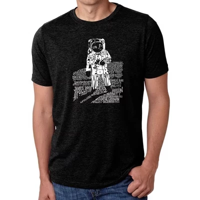 Мужская футболка премиум-класса с надписью Word Art - ASTRONAUT black