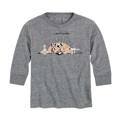 Футболка с длинным рукавом и графическим рисунком Breathe athletic heather