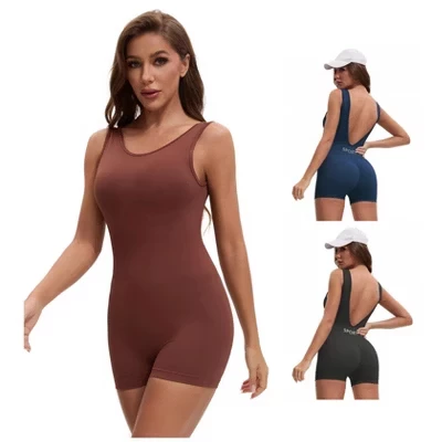 Женское боди INSPIRE CHIC V-back 3 шт, синий/кофе/серый