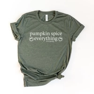 Футболка с коротким рукавом S.W.Smiley Pumpkin Spice Everything зеленая