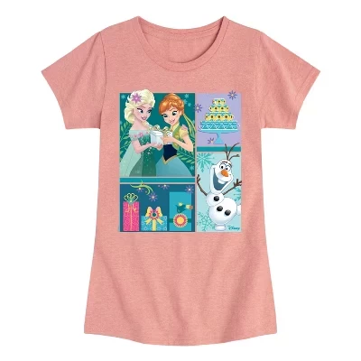 Детская футболка Disney Frozen, розовая
