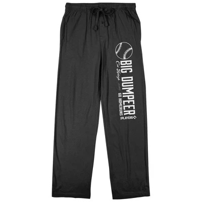 MLBPA - Cal Raleigh Big Dumpeer Взрослые черные пижамные штаны для сна черные