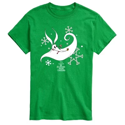 Мужская футболка с коротким рукавом и рисунком Zero Snowflakes зеленого цвета