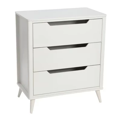 Комод Storied Home Yume, 3 ящика, белый