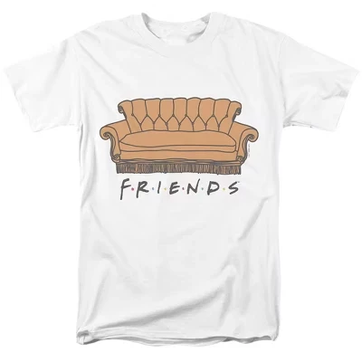 Мужская футболка Friends «Диван, поворачивай», белая