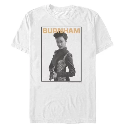 Мужская футболка Discovery Michael Burnham Phaser On Standby белого цвета .