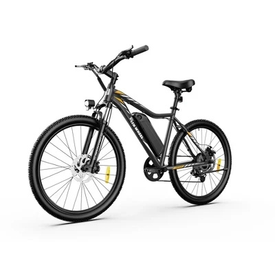 Электровелосипед DISCOVER Commuter на 5 КОЛЕСАХ - максимальная мощность 700 Вт, скорость 20 миль в час, запас хода до 43 миль, грузоподъемность 330 фунтов, 26-дюймовые шины черного цвета