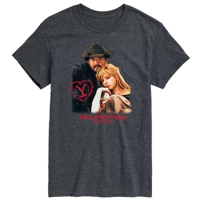 Мужская футболка Rip And Beth Montana Valentine с коротким рукавом и графическим рисунком heather charcoal