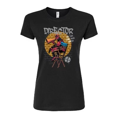 Women's -  - Deadpool Director of the Show Fitted Graphic T-Shirt black