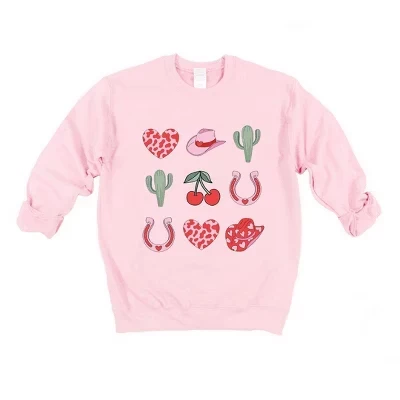 Женский свитшот Simply Sage Market Cowgirl, розовый