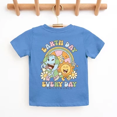 Молодежная футболка с коротким рукавом SmileyWorld Earth Day Every Day columbia