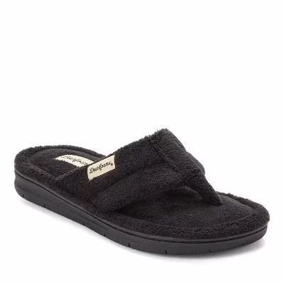 Женские шлепанцы Dearfoams Wrenley Terry, черные