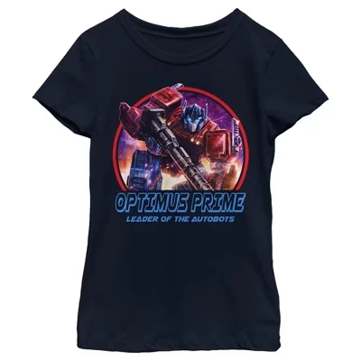 Футболка для девочек Transformers Optimus Prime, синяя