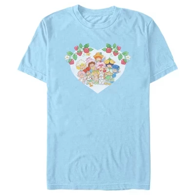 Мужская футболка Strawberry Shortcake Friends, голубая
