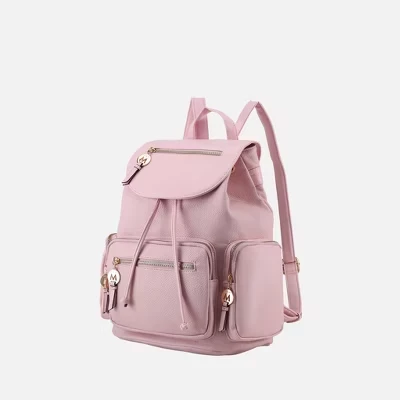 Женский рюкзак Oversize из веганской кожи Ivanna от Mia K pink