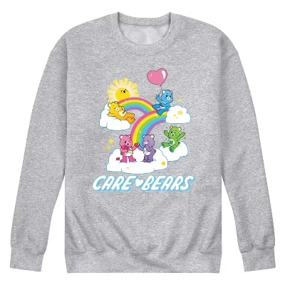 Мужское худи Care Bears Group Logo, серый меланж