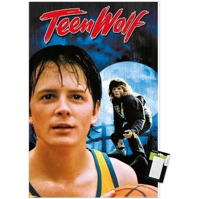Волчонок-подросток (1985) - DVD Key Art Настенный плакат без рамки, белый