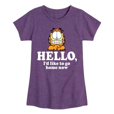 Приталенная футболка с коротким рукавом и рисунком Hello Go Home Now