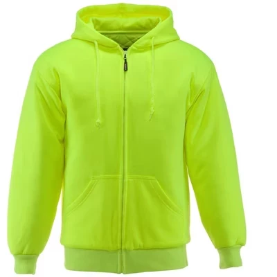 Утепленная стеганая толстовка RefrigiWear - Трехслойная теплая рабочая толстовка с термозащитой lime