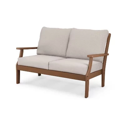 Садовый диван Polywood Braxton, тик/бежевый
